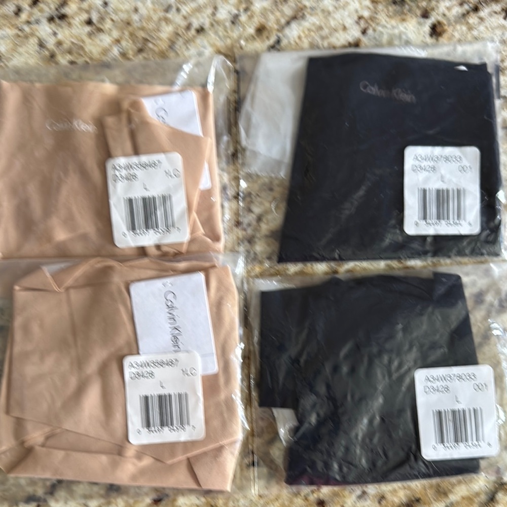 Calvin Klein Beige and Black Intimates Set